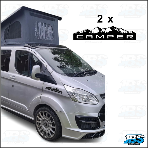 Ford Transit Custom CAMPER Wing Decals x 2